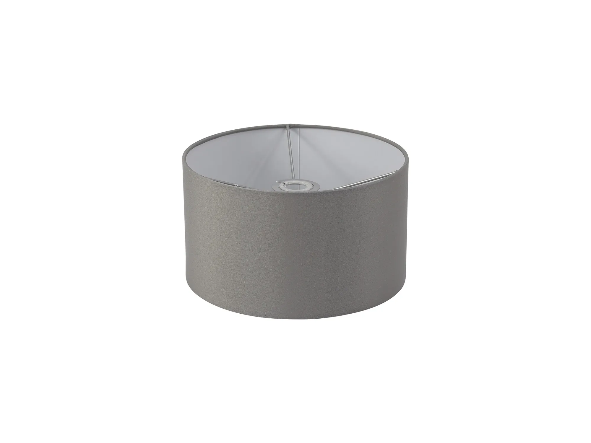 Sigma Cylinder 30cm Faux Silk Shade Grey; White